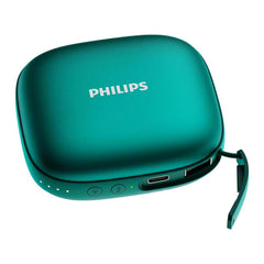 Philips Rechargeable Hand Warmer Ultra-Lightweight 2-Stage Temperature Control/4-Hour Continuous Heat Generation Electronic Hand Warmer 2-in-1 Mobile Battery 5200 mAh Electric Hand Warmer USB Itiro Portable Convenient USB Green DLP2136VG