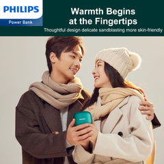 Philips Rechargeable Hand Warmer Ultra-Lightweight 2-Stage Temperature Control/4-Hour Continuous Heat Generation Electronic Hand Warmer 2-in-1 Mobile Battery 5200 mAh Electric Hand Warmer USB Itiro Portable Convenient USB Green DLP2136VG