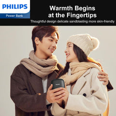 Philips Rechargeable Hand Warmer Ultra-Lightweight 2-Stage Temperature Control/4-Hour Continuous Heat Generation Electronic Hand Warmer 2-in-1 Mobile Battery 5200 mAh Electric Hand Warmer USB Itiro Portable Convenient USB Black DLP2136VB