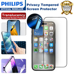 Philips HD Clear Glass Screen Protector Film for iPhone 15, Tempered Glass Explosion-proof Nano Coated Filter【Anti-Oil】【Anti-Shatter】【Anti-Fingerprint】【Full Coverage】【Hardness 9H】DLK1207