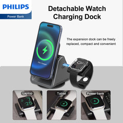 Philips 3 in 1 Magnetic Wireless Charger for iPhone| iWatch| Airpod DLK3540Q