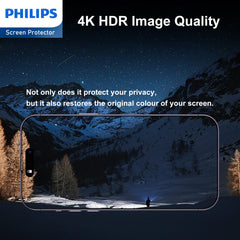 Philips Privacy Hydrogel Ceramic Screen Protector Film for iPhone 15 Plus, TPU Flexible Anti-Spy Anti-Peeping Explosion-proof Nano Coated Filter【Anti-Oil】【Anti-Fingerprint】【Full Coverage】【Hardness 9H】DLK7603