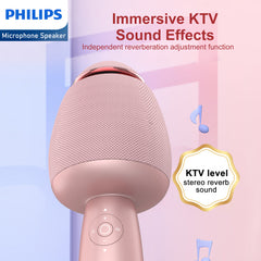 Philips Wireless Bluetooth Microphone For Karaoke / Speaker Handheld Mic Blue DLM9318CP