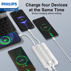 Philips 10000mAh PowerBank With Three Charging Cables DLP1912CW