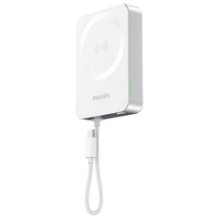 Philips 10000mAh MagSafe Wireless Charging Power Bank White DLP2717QA