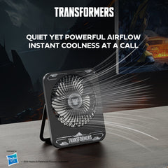 Transformers Portable Desktop Fan With 3 Speed Levels TF-F01