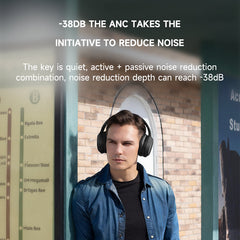 Nokia Essential Wireless Headphones E1200 ANC (Black) - Active Noise Cancellation