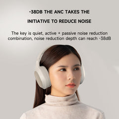Nokia Essential Wireless Headphones E1200 ANC (Beige) - Active noise Cancelling