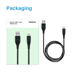 Nokia Pro Cable P8200A (Green) - USB-A to USB-C