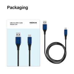 Nokia Pro Cable P8201A (Blue) - 2m - USB-A to USB-C