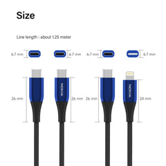 Nokia Pro Cable P8200 Combo (Blue) - MFI Lightning & Type-C