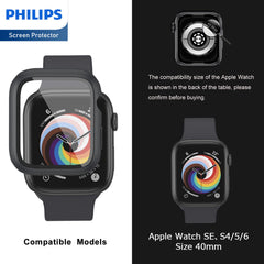 Philips HD Tempered Glass Screen Protector for Apple Watch SE 40mm (DLK2201B)