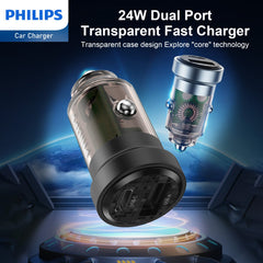 Philips Ultra Fast Car Charger (DLP2522)