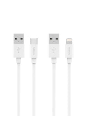 Nokia Essential Charging Cable E8101 Combo (1m) - MFI Lightning & Type-C