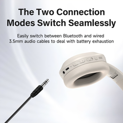 Nokia Essential Wireless Headphones E1200 ANC (Beige) - Active noise Cancelling